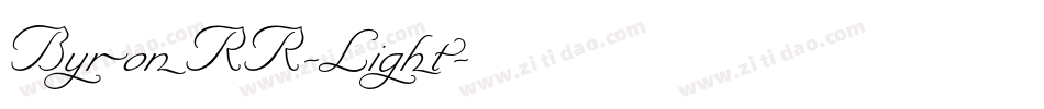 ByronRR-Light字体转换