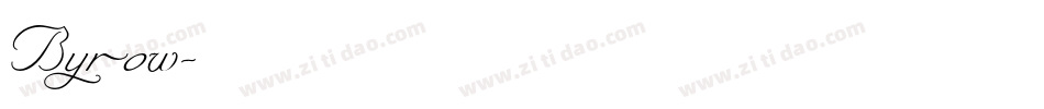 Byrow字体转换