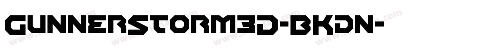 GunnerStorm3D-BKdn字体转换