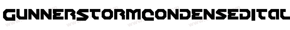 GunnerStormCondensedItalic-ro0K字体转换 GunnerStormCondensedItalic-ro0K字体转换