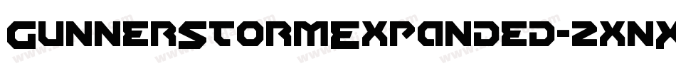 GunnerStormExpanded-2xnX字体转换