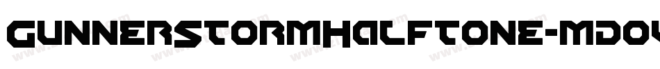 GunnerStormHalftone-mdov字体转换