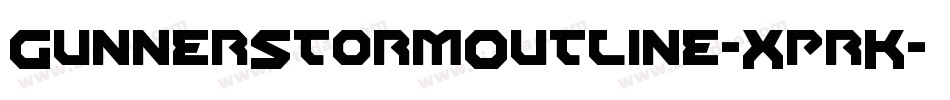 GunnerStormOutline-XprK字体转换