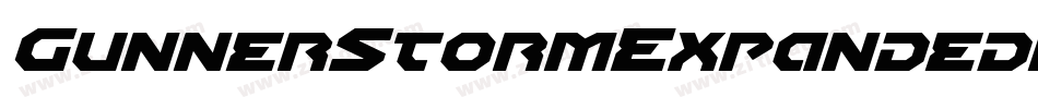 GunnerStormExpandedItalic-vWKL字体转换