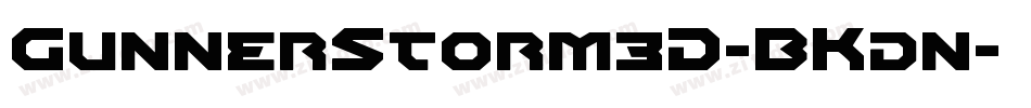 GunnerStorm3D-BKdn字体转换