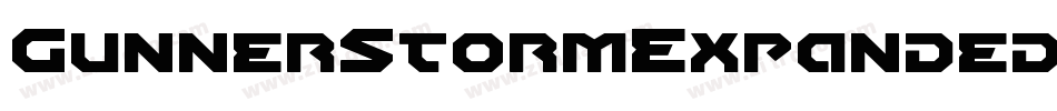 GunnerStormExpandedItalic-vWKL字体转换