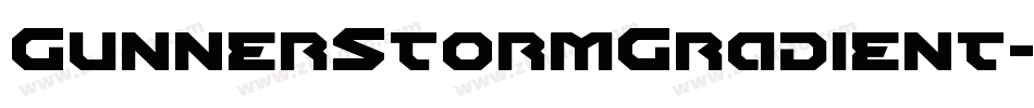 GunnerStormGradient-wa29字体转换