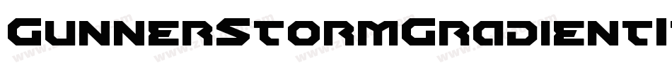GunnerStormGradientItalic-7VYD字体转换