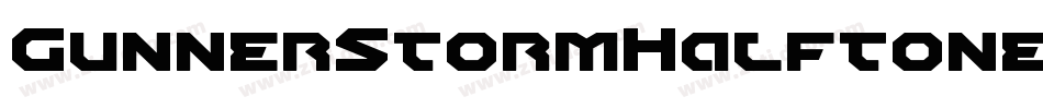 GunnerStormHalftoneItalic-dY37字体转换