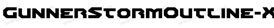 GunnerStormOutline-XprK字体转换