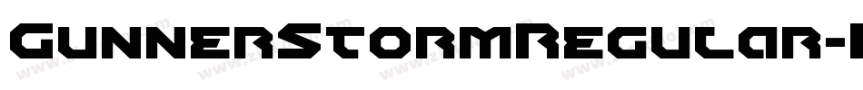 GunnerStormRegular-Rane字体转换