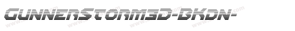 GunnerStorm3D-BKdn字体转换