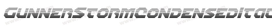 GunnerStormCondensedItalic-ro0K字体转换 GunnerStormCondensedItalic-ro0K字体转换