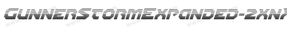 GunnerStormExpanded-2xnX字体转换