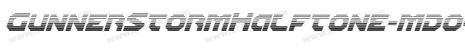 GunnerStormHalftone-mdov字体转换