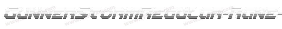 GunnerStormRegular-Rane字体转换
