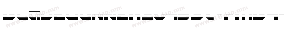BladeGunner2049St-7MB4字体转换 BladeGunner2049St-7MB4字体转换