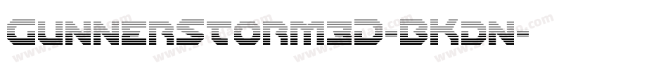 GunnerStorm3D-BKdn字体转换