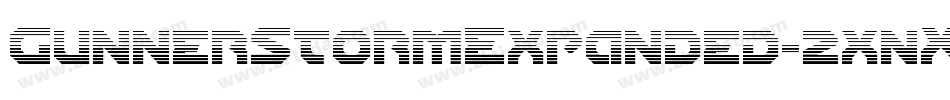 GunnerStormExpanded-2xnX字体转换