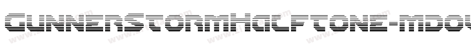 GunnerStormHalftone-mdov字体转换