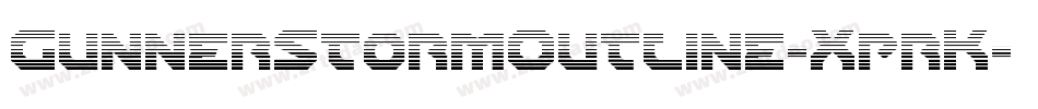 GunnerStormOutline-XprK字体转换