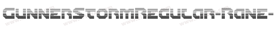 GunnerStormRegular-Rane字体转换