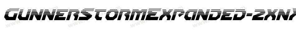 GunnerStormExpanded-2xnX字体转换