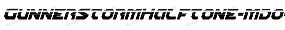 GunnerStormHalftone-mdov字体转换