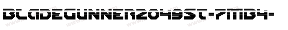 BladeGunner2049St-7MB4字体转换 BladeGunner2049St-7MB4字体转换