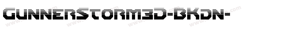 GunnerStorm3D-BKdn字体转换