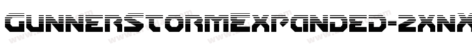 GunnerStormExpanded-2xnX字体转换