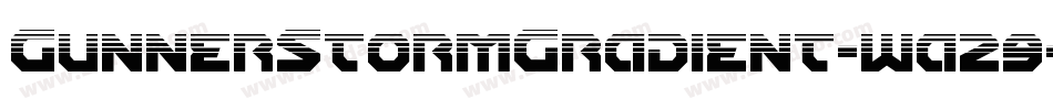 GunnerStormGradient-wa29字体转换