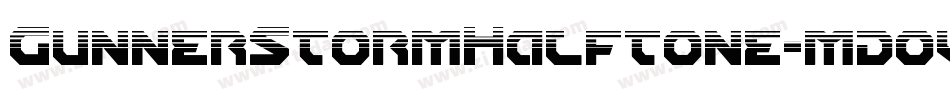GunnerStormHalftone-mdov字体转换