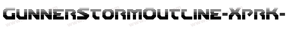 GunnerStormOutline-XprK字体转换