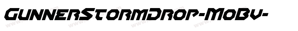 GunnerStormDrop-MoBv字体转换