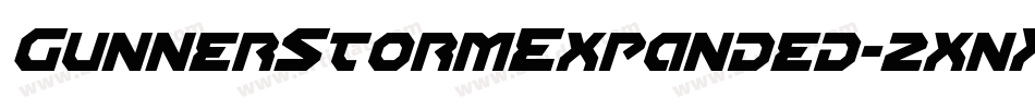 GunnerStormExpanded-2xnX字体转换