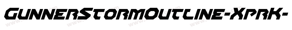 GunnerStormOutline-XprK字体转换