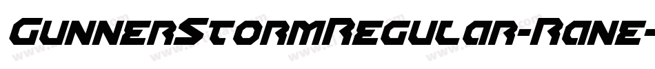 GunnerStormRegular-Rane字体转换