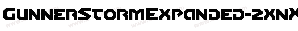 GunnerStormExpanded-2xnX字体转换
