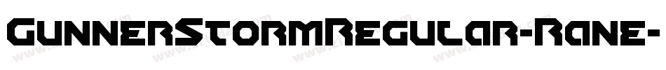 GunnerStormRegular-Rane字体转换