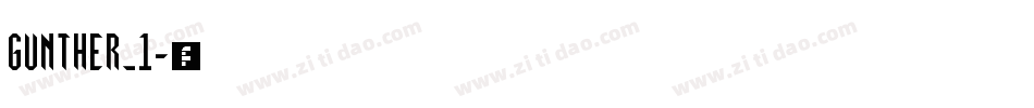 GUNTHER_1字体转换