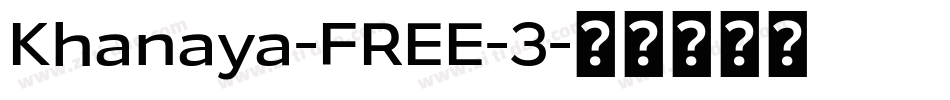 Khanaya-FREE-3字体转换