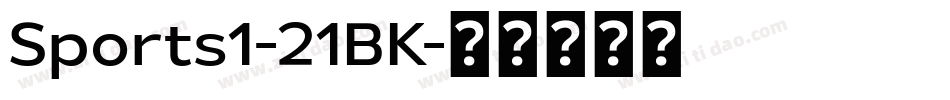 Sports1-21BK字体转换
