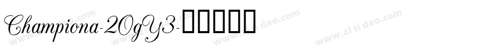 Championa-2OgY3字体转换