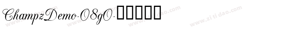 ChampzDemo-O8gO字体转换