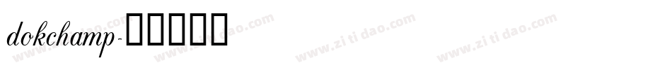 dokchamp字体转换