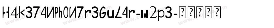 H4KetanFontRegular-W2pE字体转换