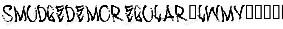 SmudgeDemoRegular-lWmy字体转换