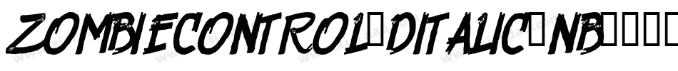 ZombieControl3DItalic-nB74字体转换