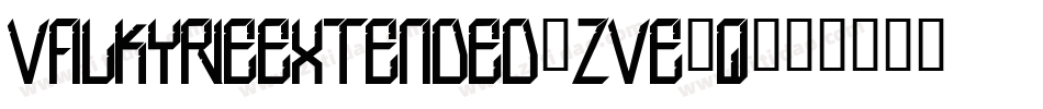 ValkyrieExtended-ZVE0q字体转换
